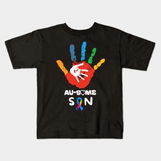 AWESOME AUTISM SON Kids T-Shirt